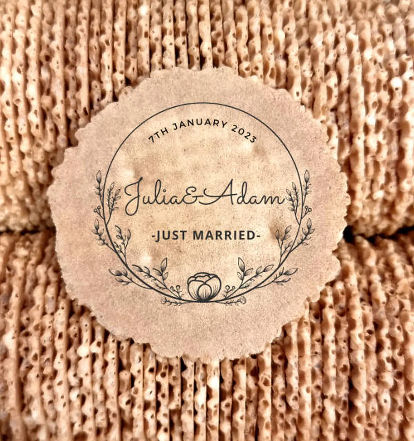 Julia & adam personalized Sevanetti wafers