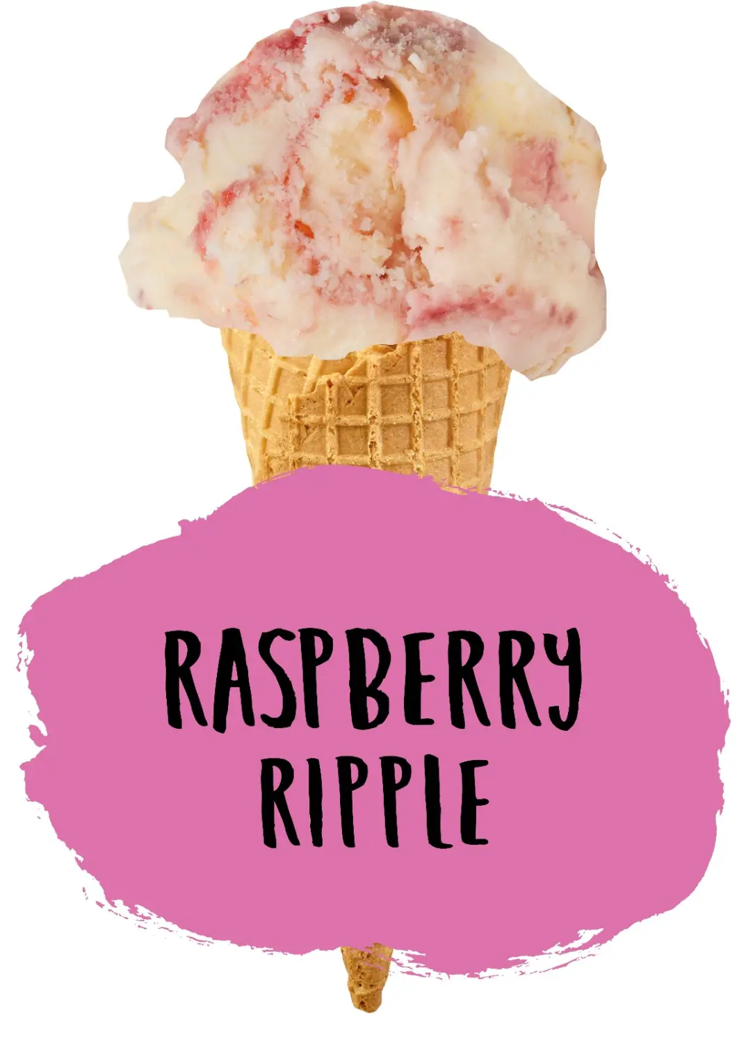 Sevanetti Raspberry Ripple Pavlova Ice Cream